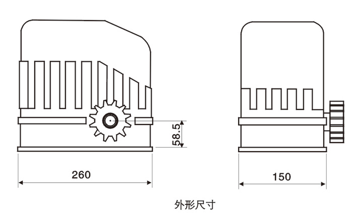 先鋒平移門開門機DKC400/400Y